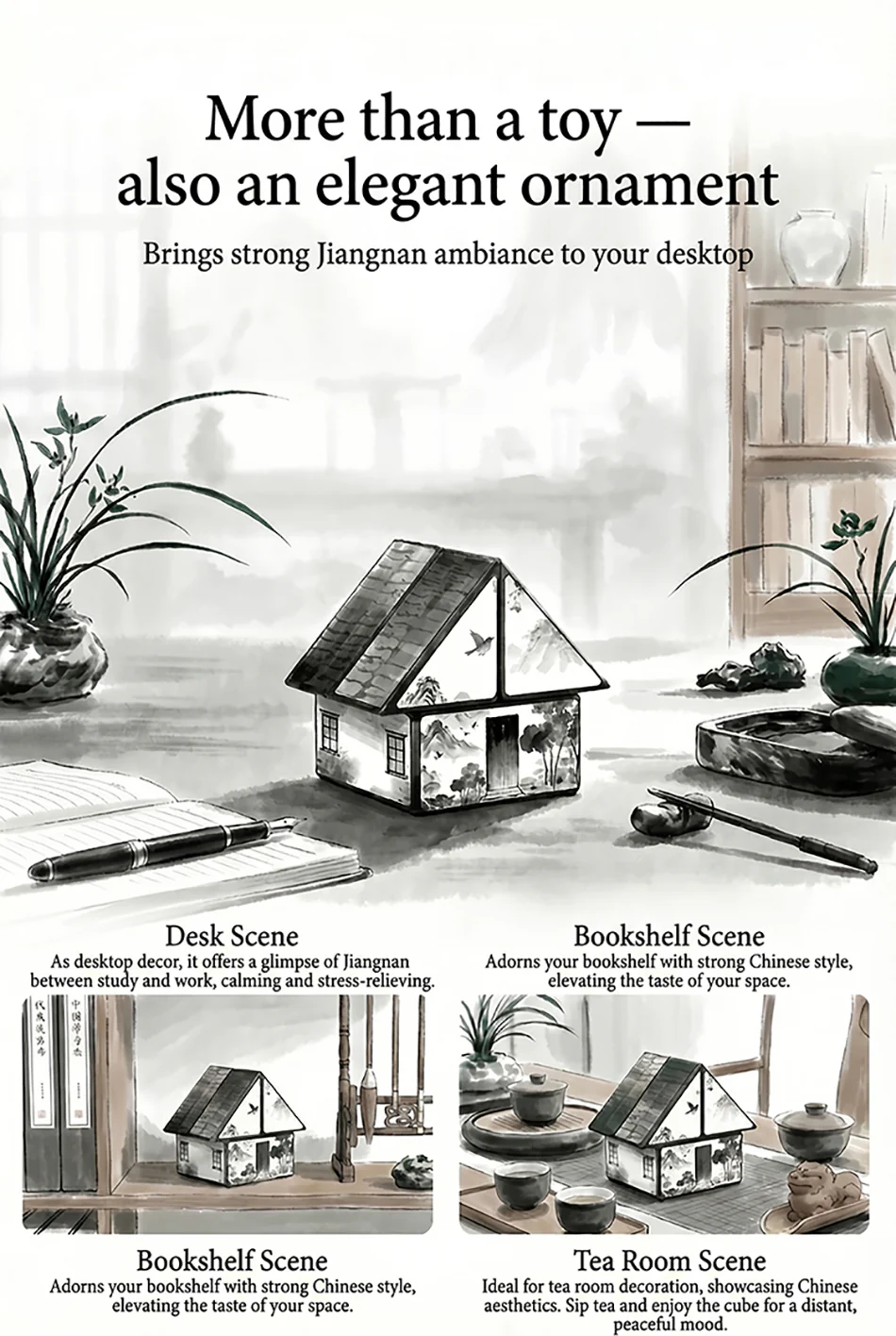 DianSheng 2x2 House (Ink Wash) - Image 7