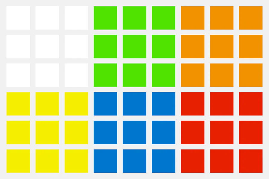GAN 3x3 FF Sticker Set - Image 2