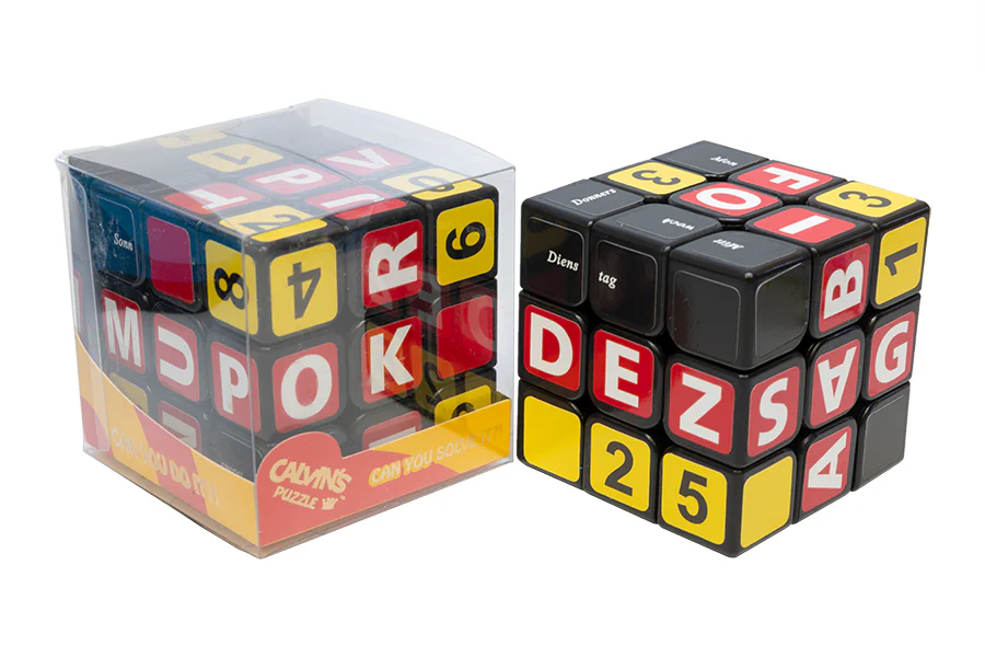 German Calendar Cube 3x3