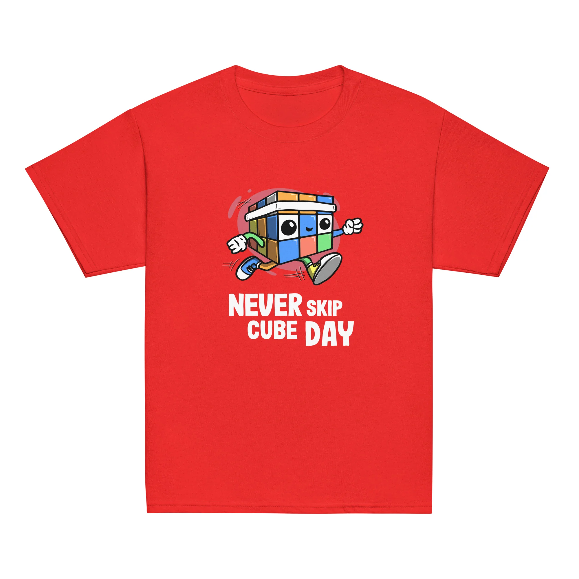 Never Skip Cube Day Youth T-Shirt (Puzzle Pals) - Image 5