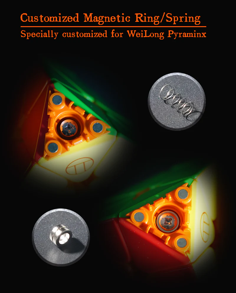 PiCube WeiLong Pyraminx SE (Magnetic + UV) - Image 8