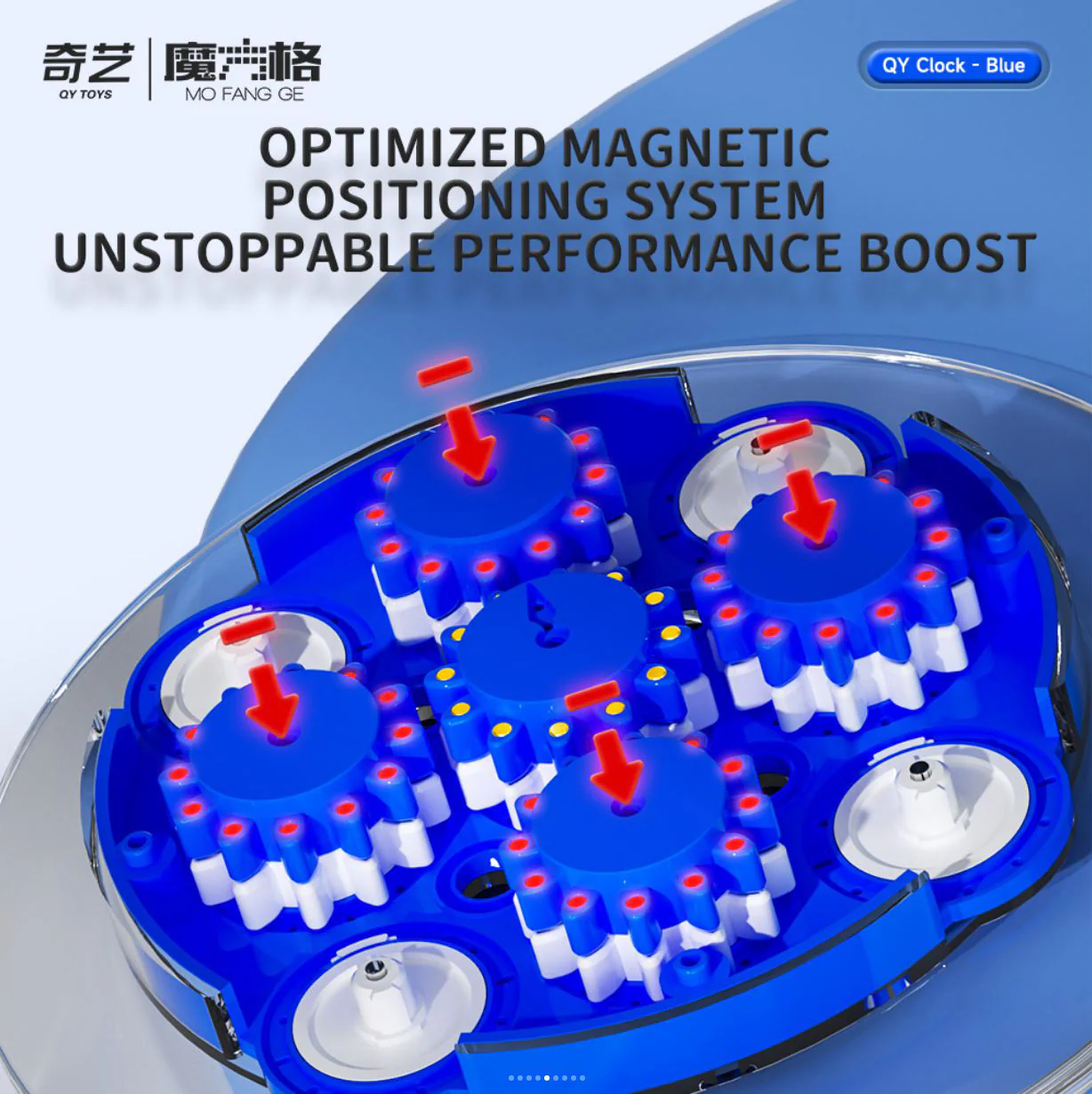 QiYi Magnetic Clock (Blue) - Image 6