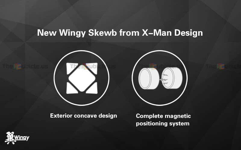 X-Man Wingy Magnetic Skewb (Concave) - Image 8